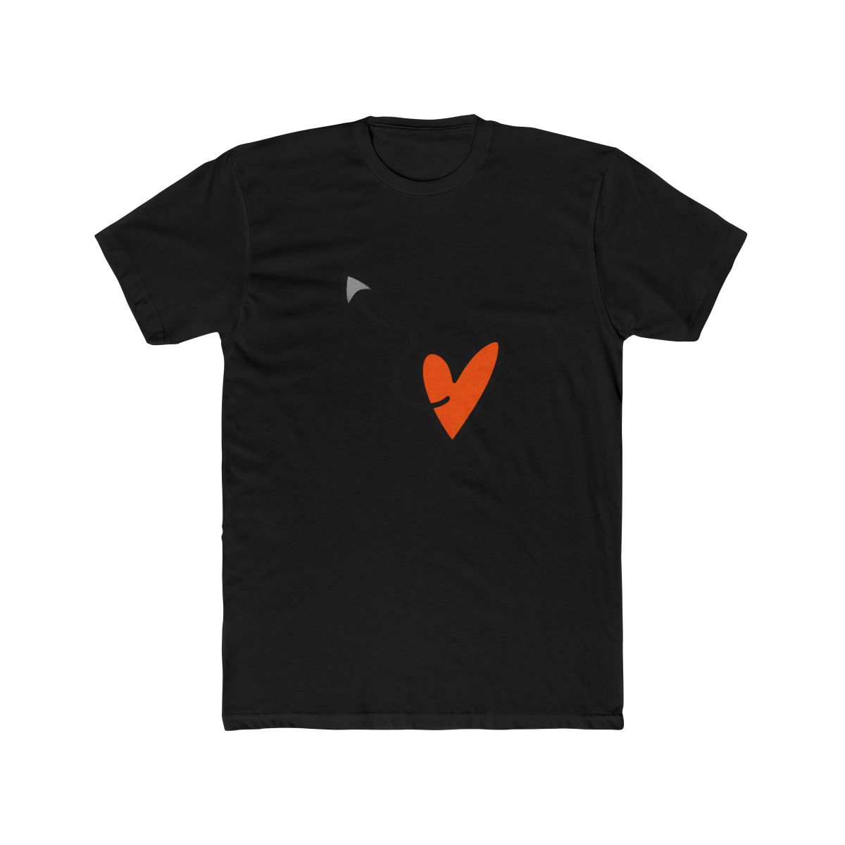 Gritty Chainsaw Heart Horror T-Shirt - alternate angle 3, merchandise