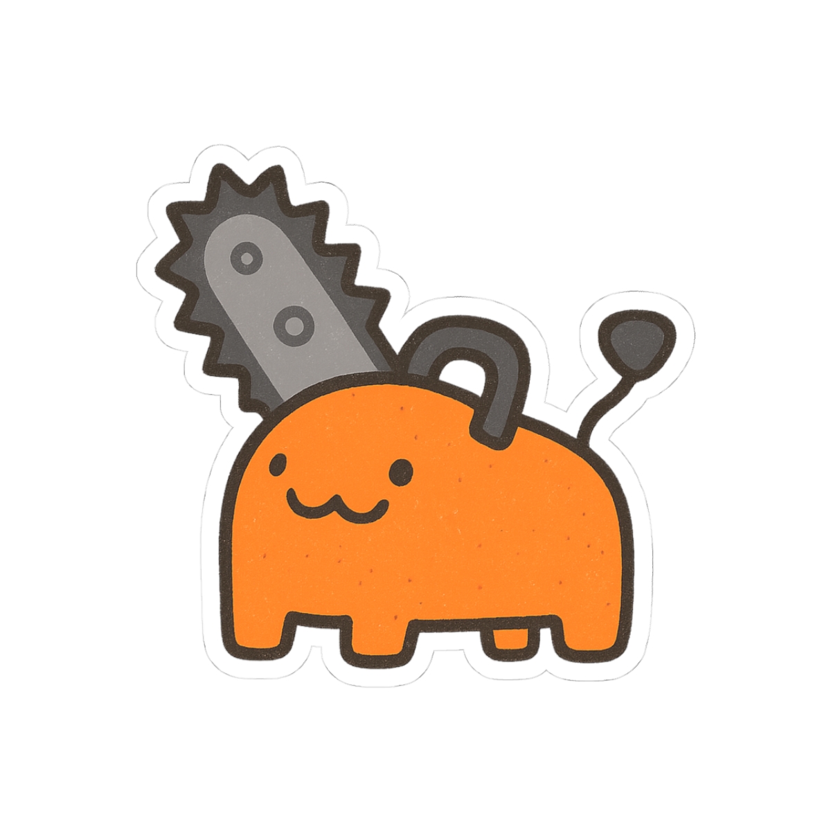 Cute Pochita Chainsaw Man Vinyl Sticker - alternate angle 1, merchandise