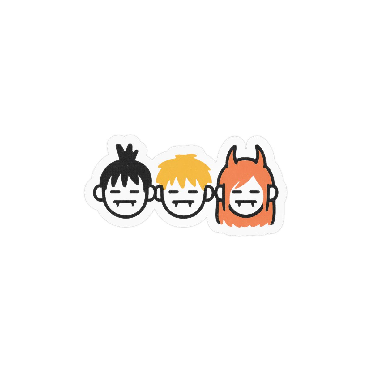Chainsaw Trio Sticker | Bold Vinyl Decal - alternate angle 2, merchandise