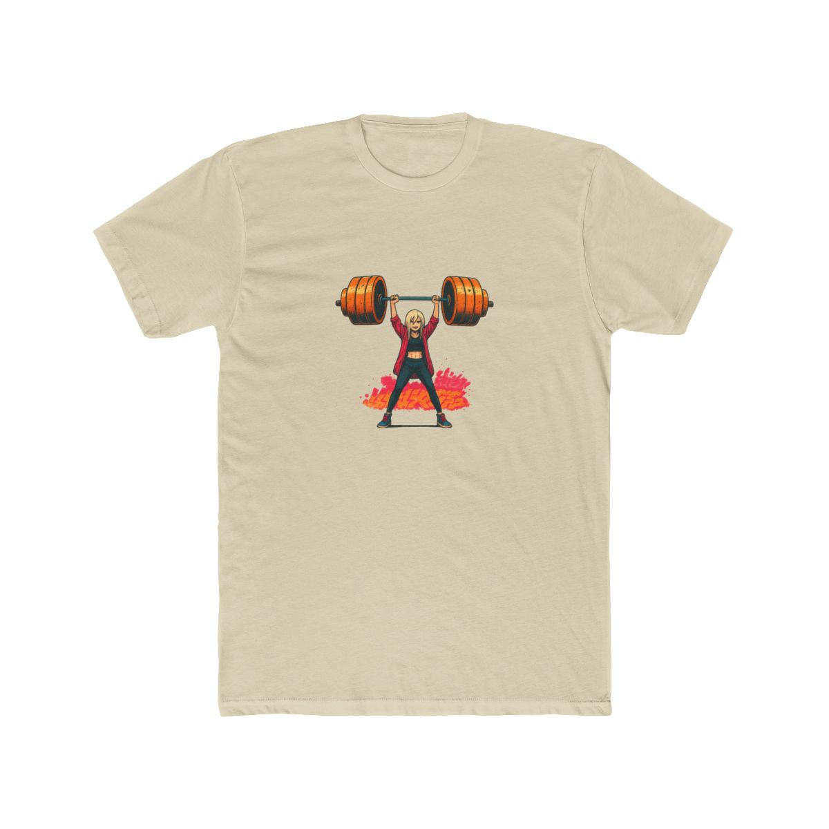 Neon Chainsaw Man Power Gym T-Shirt - alternate angle 4, merchandise