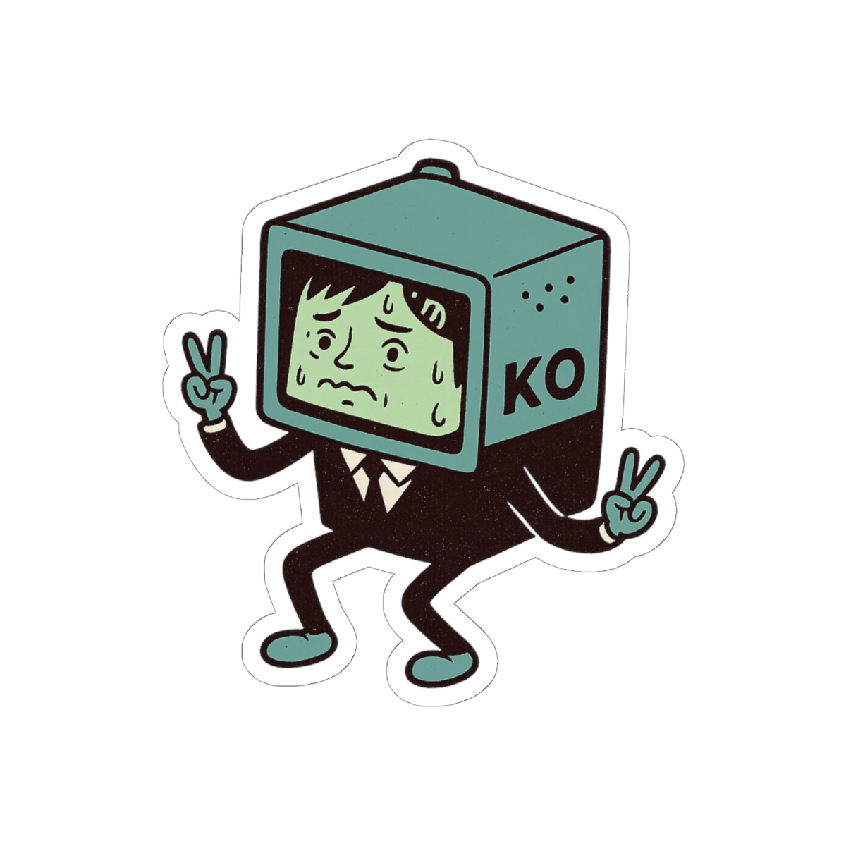 BMO x Kobeni Fusion Sticker | Cute Anime Vinyl Decal - alternate angle 2, merchandise