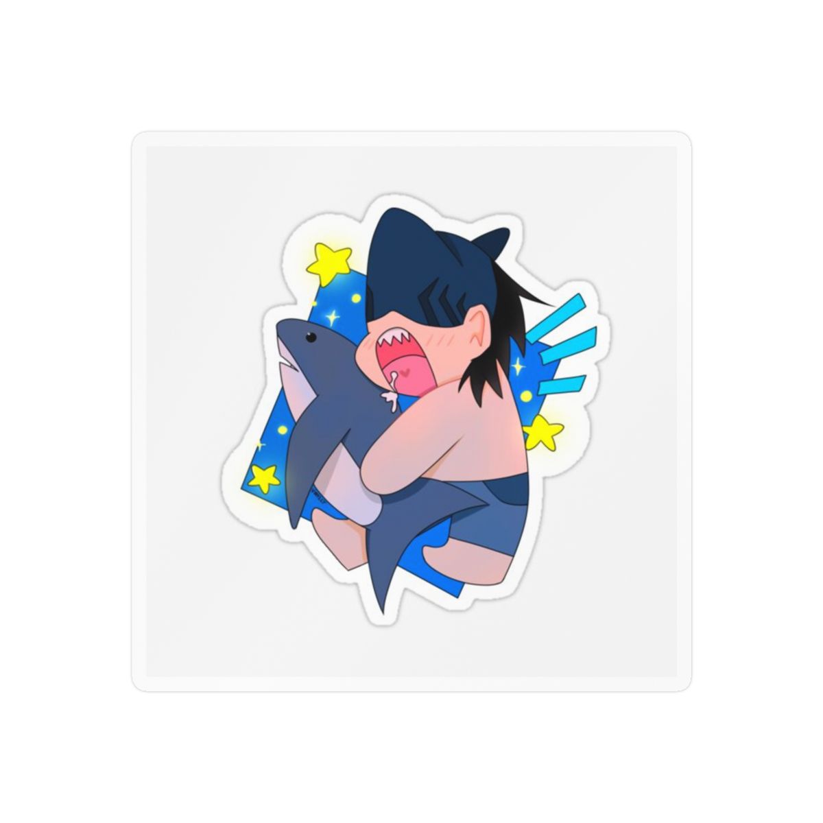 Sleepy Beam Yawn Sticker | Cute Vinyl Decal