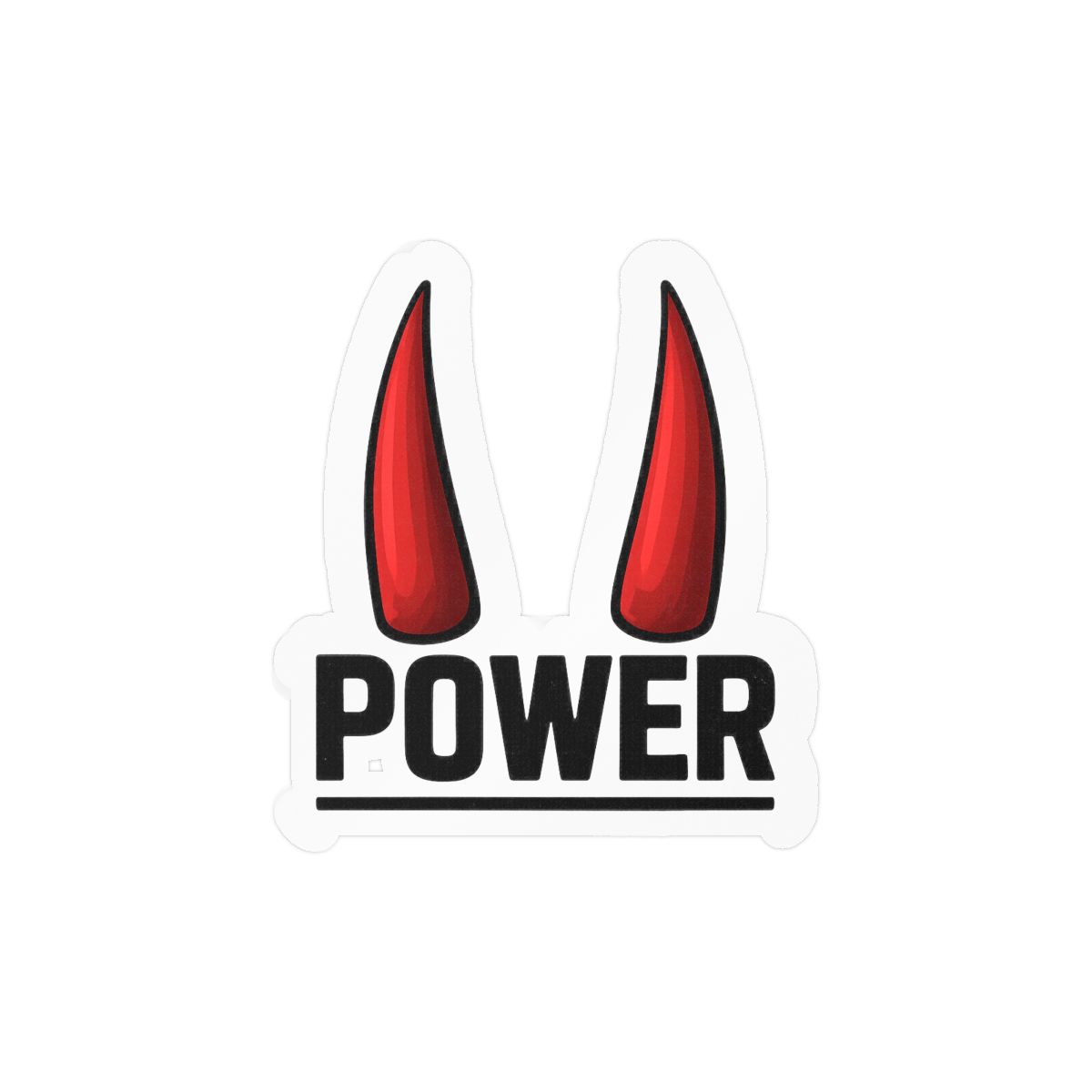 Power Horn Sticker | Bold Vinyl Decal - alternate angle 2, merchandise