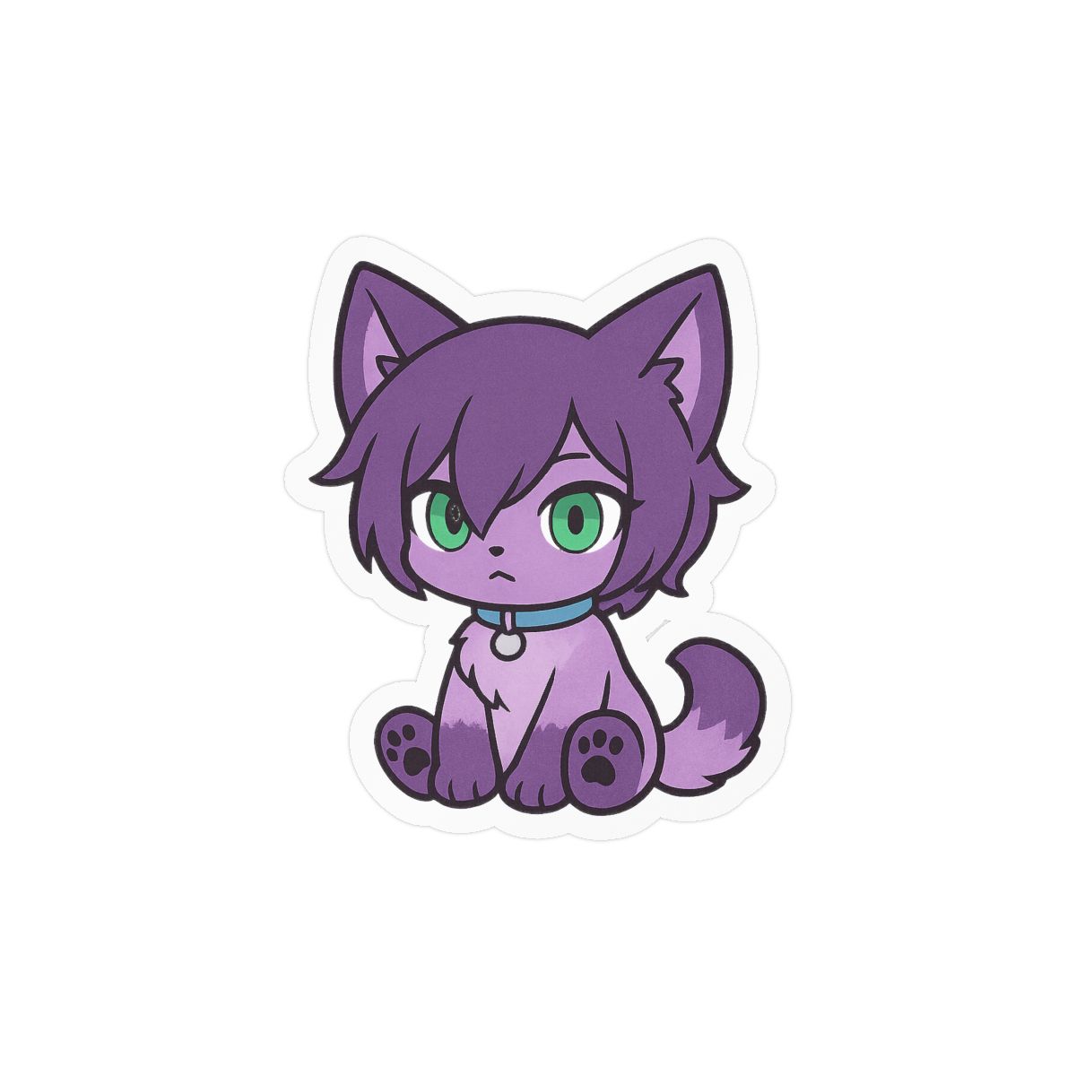 Reze Cat Sticker | Cute Anime Vinyl Decal - alternate angle 3, merchandise