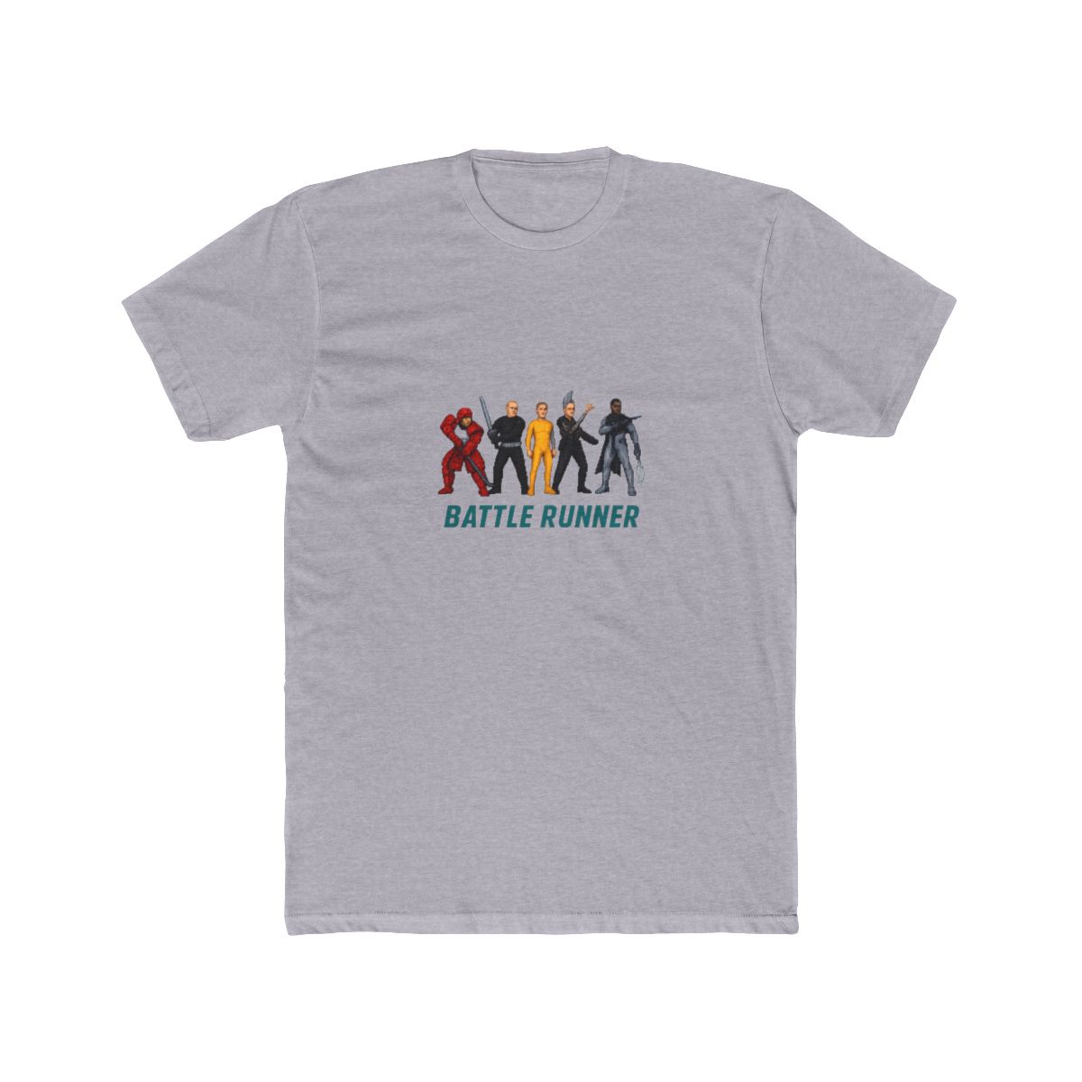 Battle Runner - The Running Man Japanese Title Tribute Tee T-Shirt - alternate angle 4, merchandise