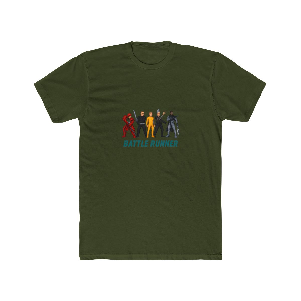 Battle Runner - The Running Man Japanese Title Tribute Tee T-Shirt - alternate angle 5, merchandise