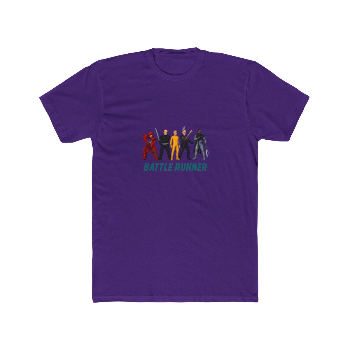 Battle Runner - The Running Man Japanese Title Tribute Tee T-Shirt - alternate angle 2, merchandise