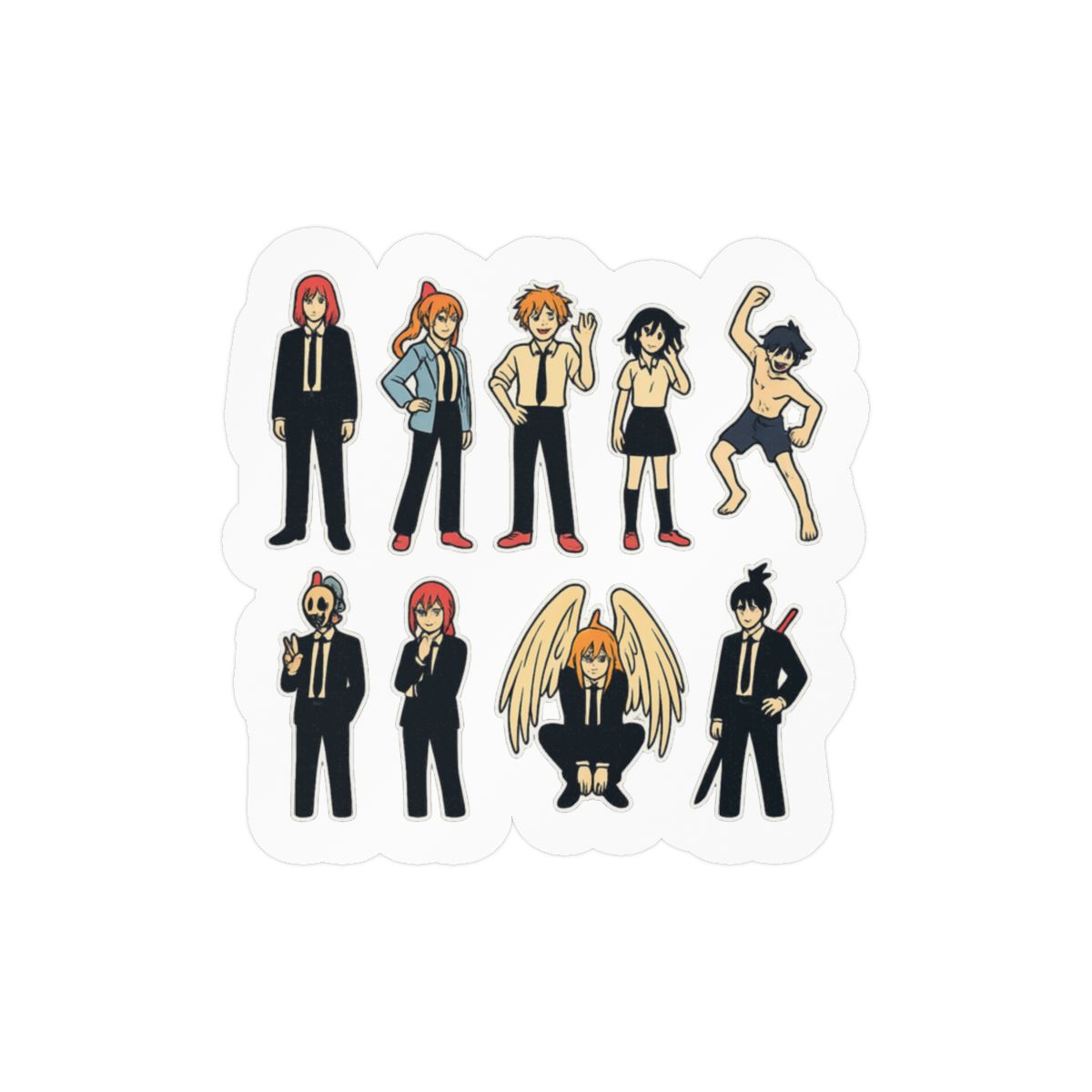 Chainsaw Man Stickers | Bold Anime Vinyl Decals - Official Stickers merchandise