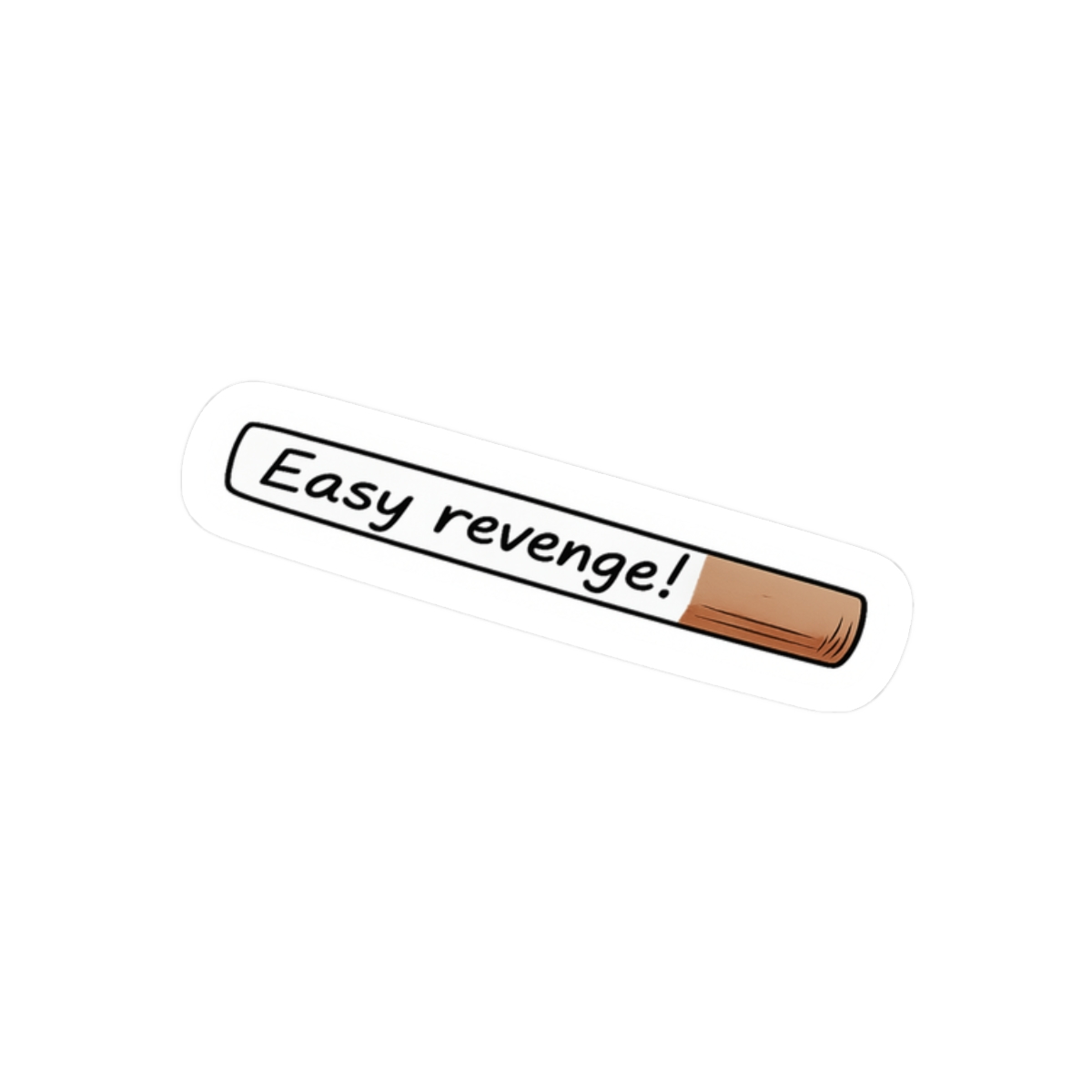 Easy Revenge Sticker | Bold Colorful Vinyl Decal - alternate angle 3, merchandise