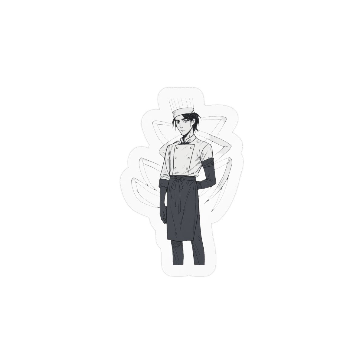 Falling Devil Sticker | Bold Mischievous Vinyl Decal - alternate angle 2, merchandise