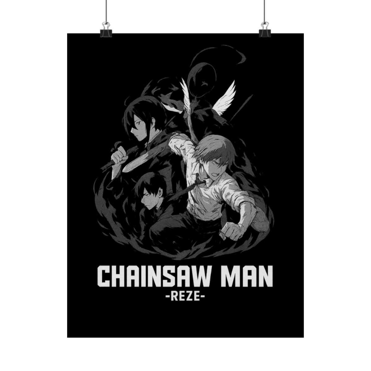 Chainsaw Man Reze Arc Teaser Poster | Anime Wall Art Print - alternate angle 5, merchandise