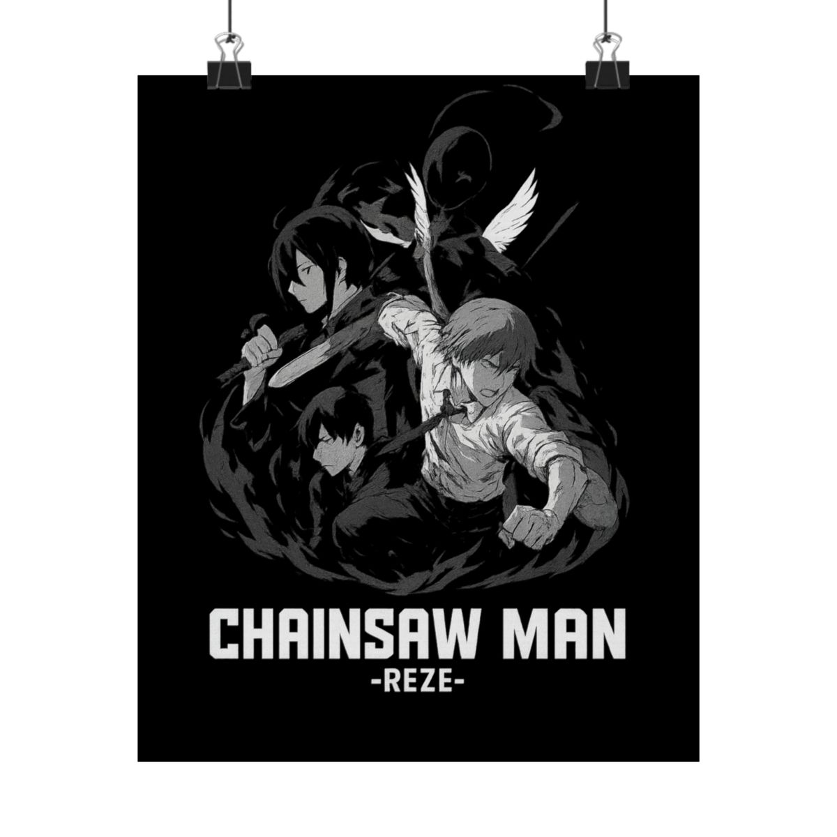 Chainsaw Man Reze Arc Teaser Poster | Anime Wall Art Print - alternate angle 3, merchandise