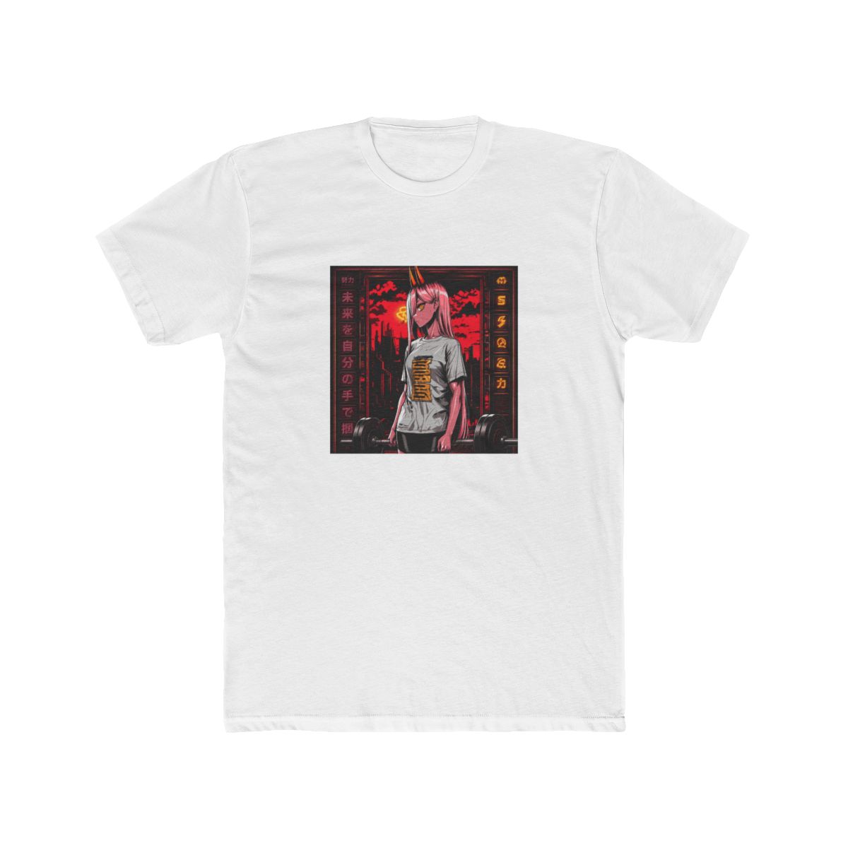 Power Chainsaw Man Gym Outfit Fan T Shirt - alternate angle 3, merchandise