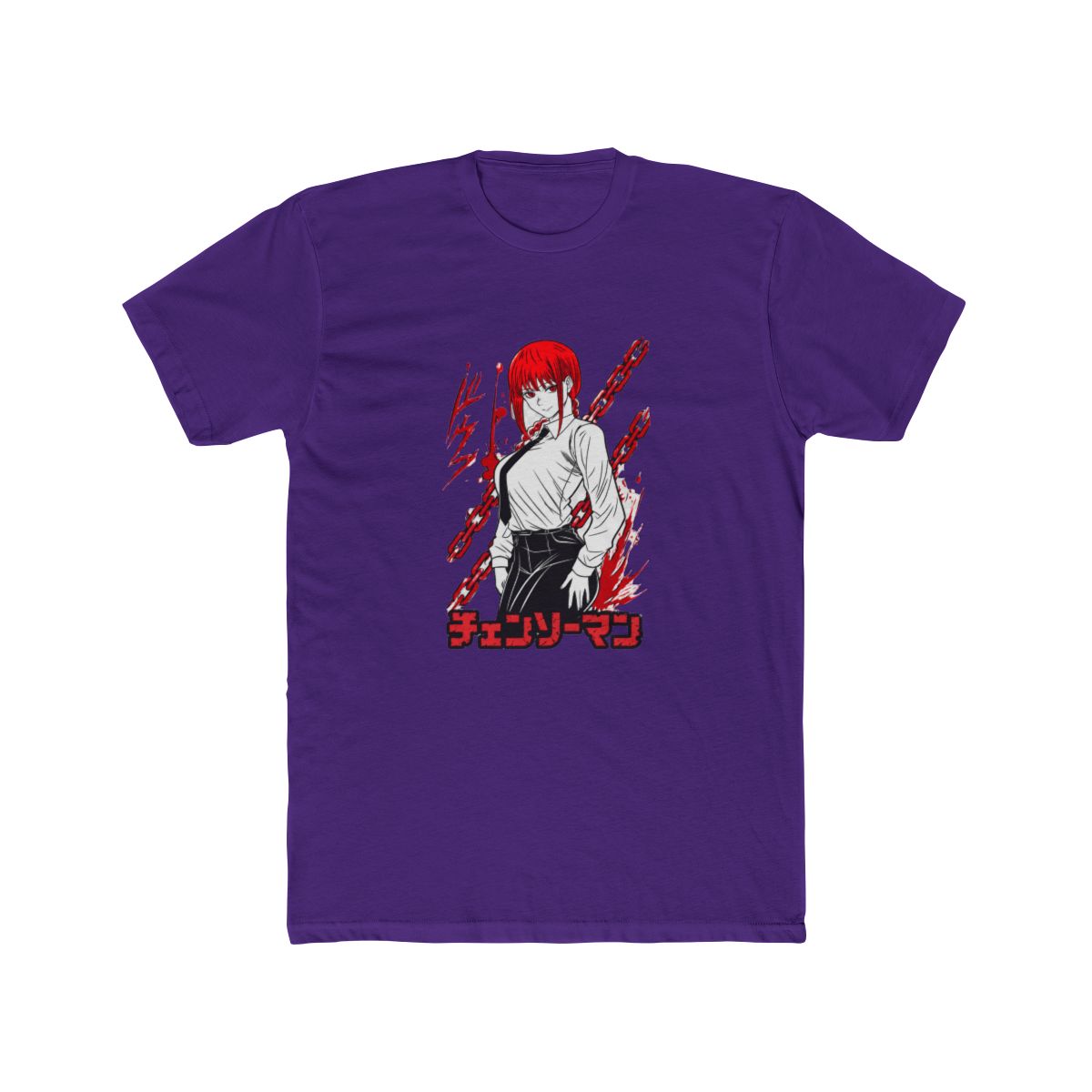 Makima Chainsaw Man Red Chains Border Art T Shirt