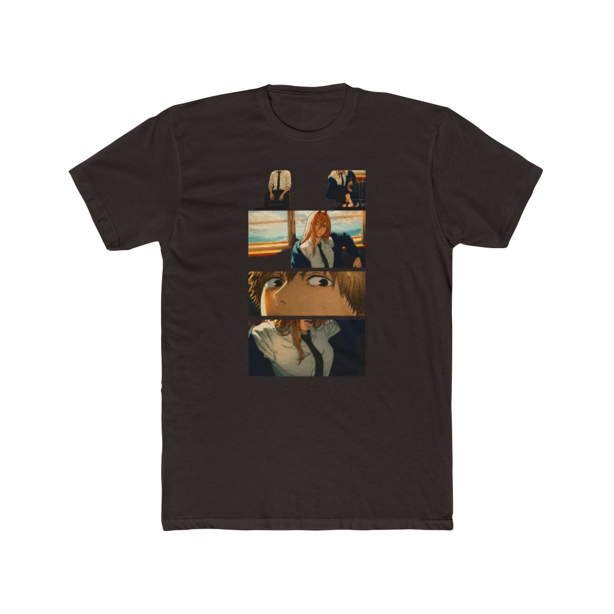 Chainsaw Man Power & Denji Train Panels T Shirt - alternate angle 4, merchandise