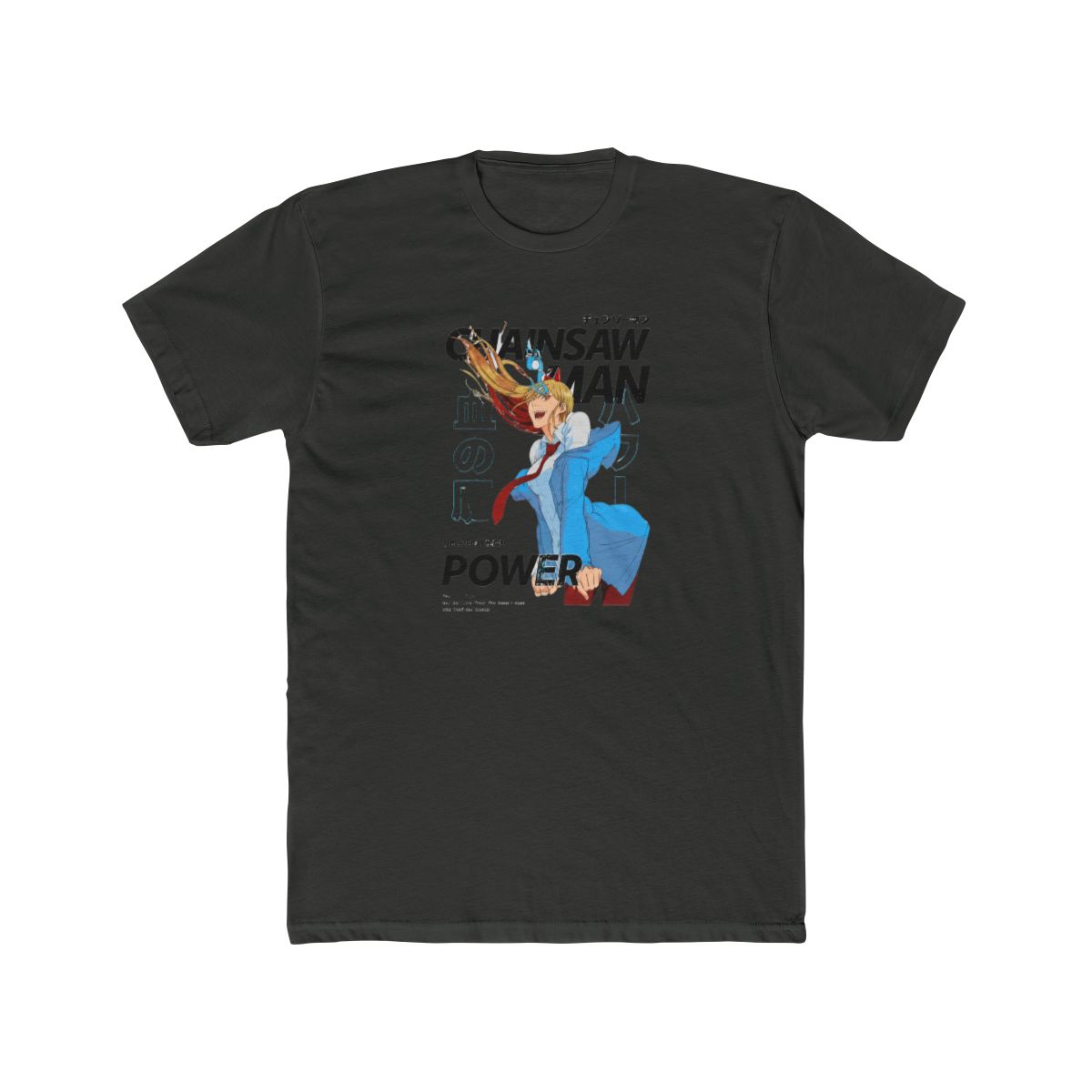Chainsaw Man Power Magazine Cover T Shirt - alternate angle 5, merchandise