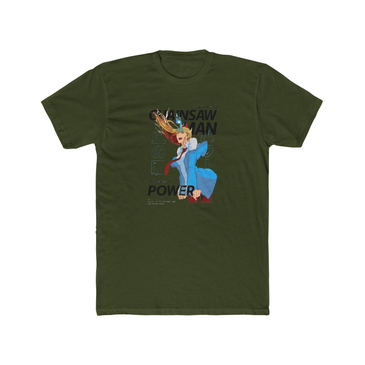 Chainsaw Man Power Magazine Cover T Shirt - alternate angle 4, merchandise