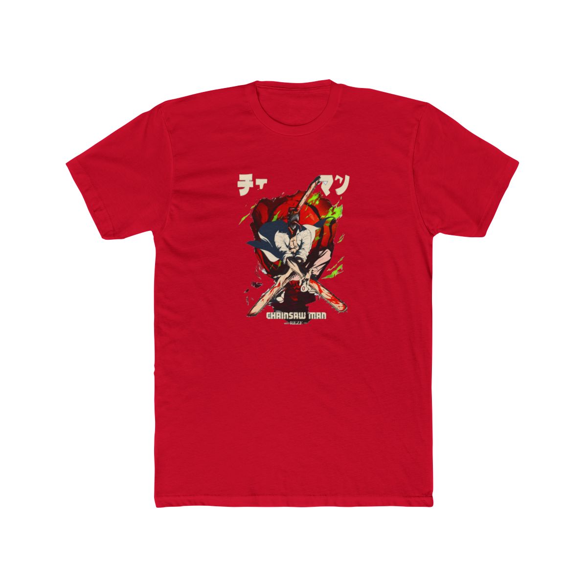Chainsaw Man Reze Cover Short Sleeve T Shirt - Black - alternate angle 4, merchandise