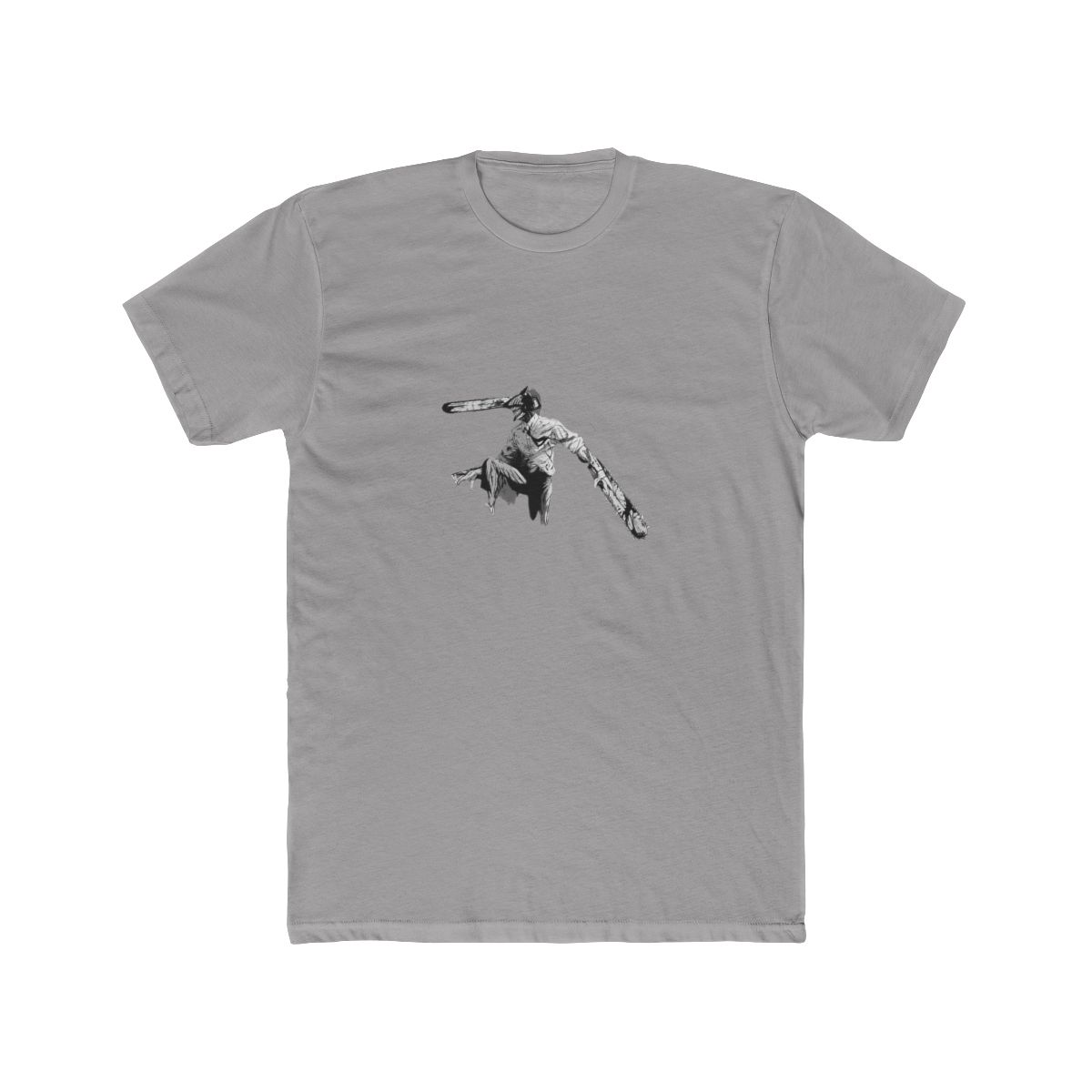 Chainsaw Man Recolor Key Art Crew Neck Short Sleeve Black T Shirt - alternate angle 4, merchandise