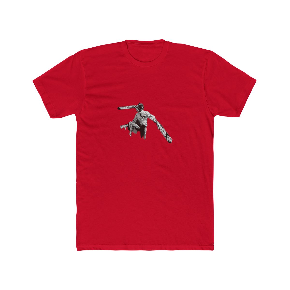 Chainsaw Man Recolor Key Art Crew Neck Short Sleeve Black T Shirt - alternate angle 3, merchandise