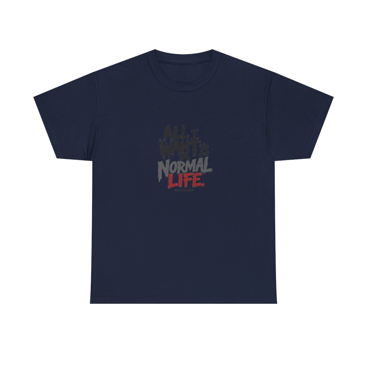 Chainsaw Man "All I want is a normal life." Unisex Tee - alternate angle 3, merchandise