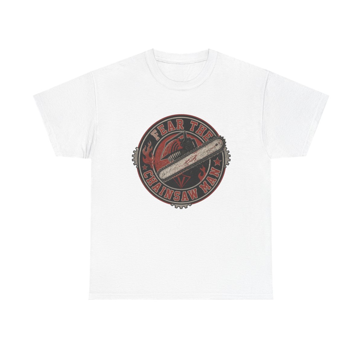 Chainsaw Man "Fear the Chainsaw Man" Unisex Tee - alternate angle 3, merchandise