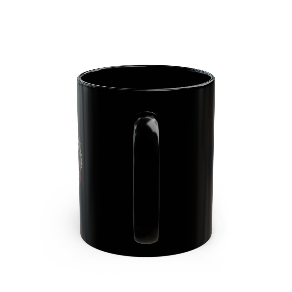Chainsaw Man "Fear the Chainsaw Man" Black Mug - alternate angle 4, merchandise