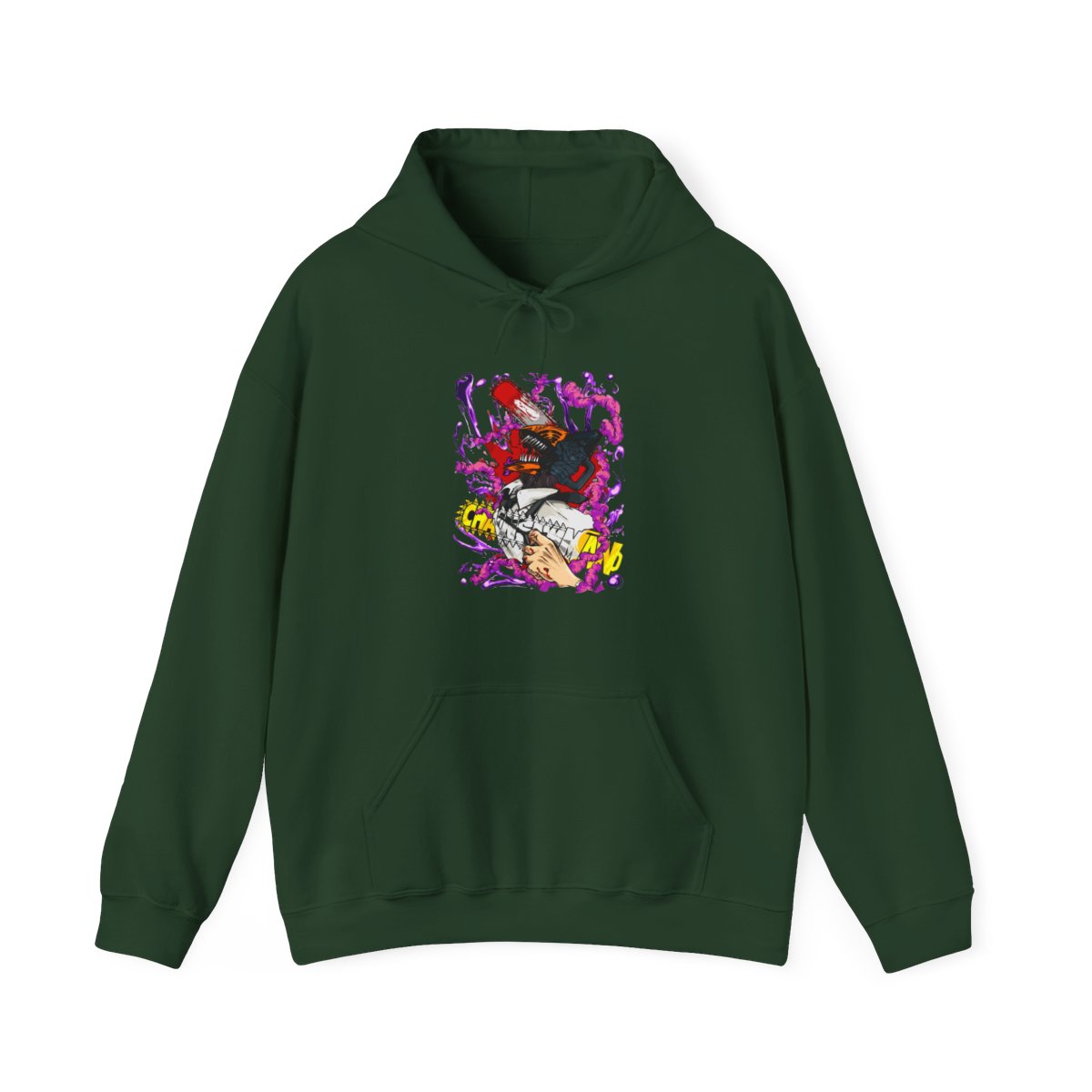 Chainsaw Man Hoodie Denji Devil Hunter Red Chains - alternate angle 5, merchandise