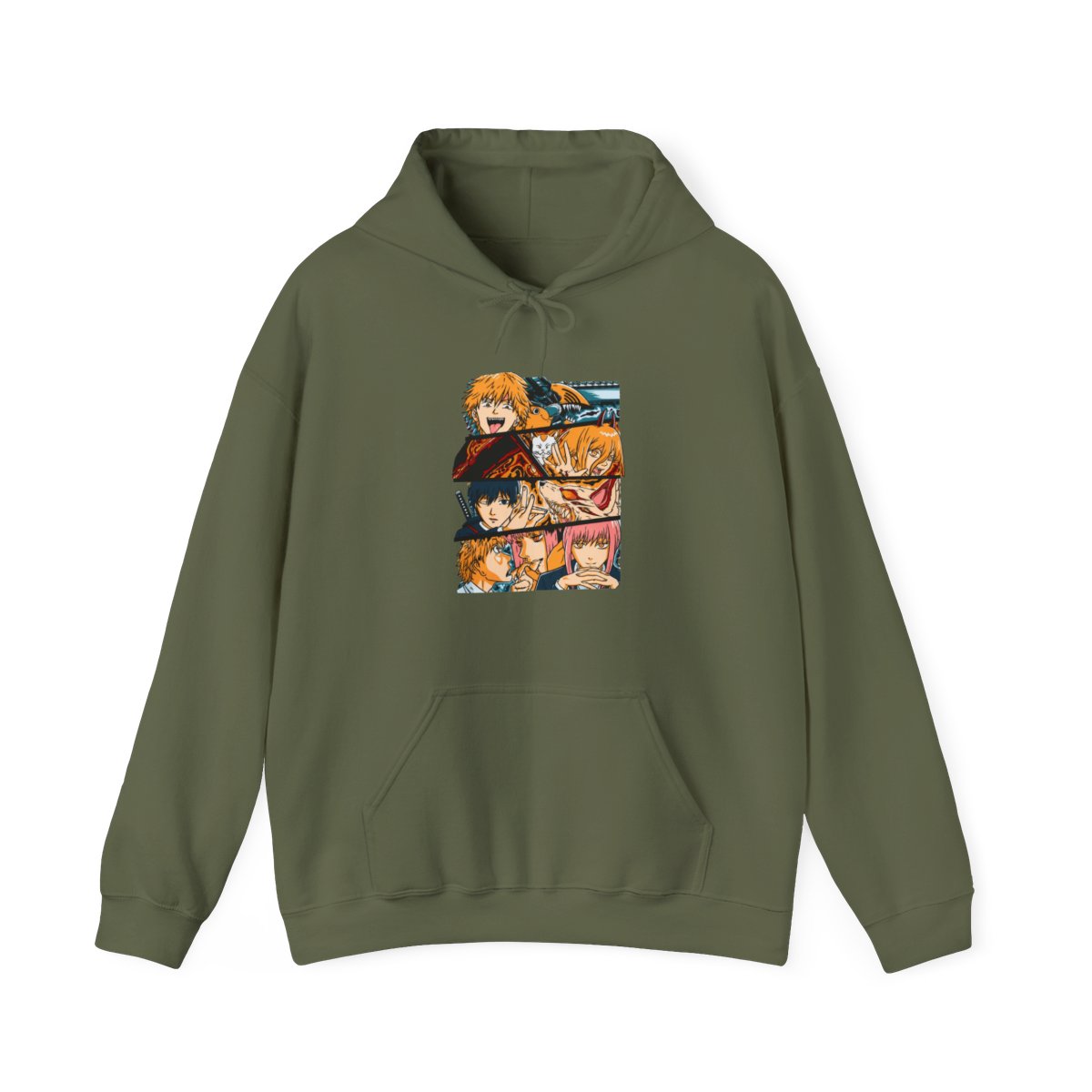 Chainsaw Man Hoodie Power and Denji Squad Scene - alternate angle 4, merchandise