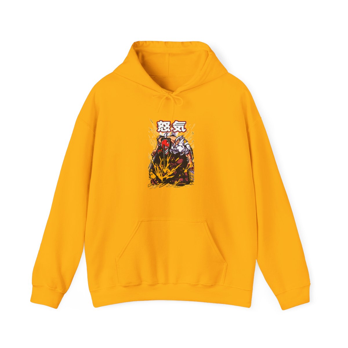 Chainsaw Man Hoodie Denji Devil Hunter Rage Flames - alternate angle 2, merchandise