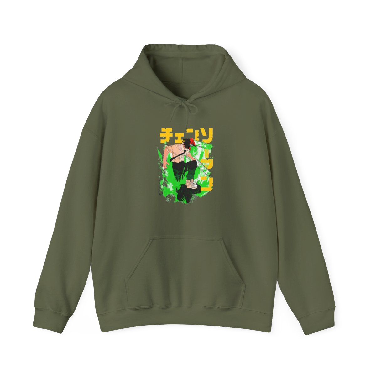 Denji Chainsaw Man Hoodie Devil Hunter Fierce Strike - alternate angle 4, merchandise
