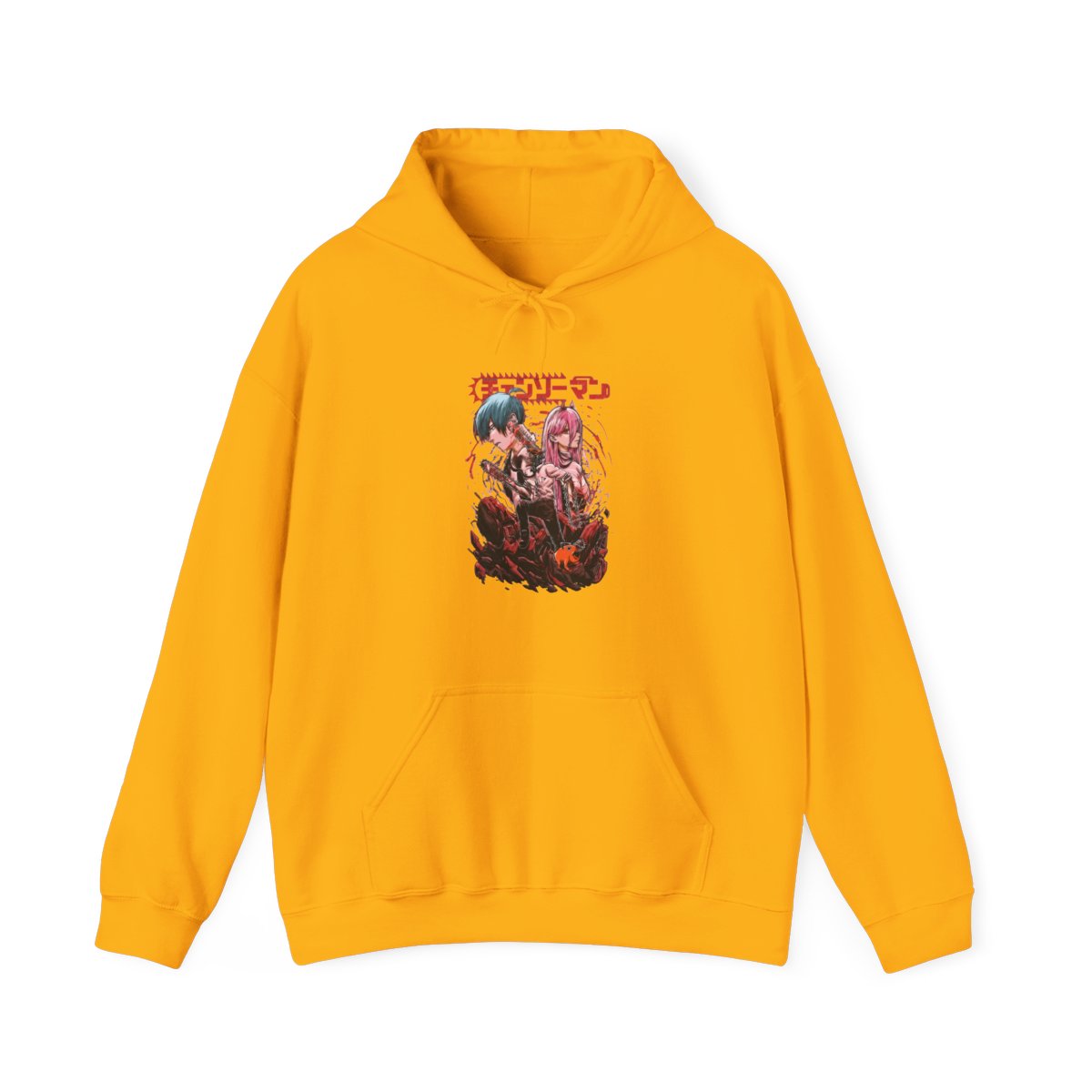 Denji, Power & Aki Chainsaw Man Trio Battle Hoodie - alternate angle 2, merchandise